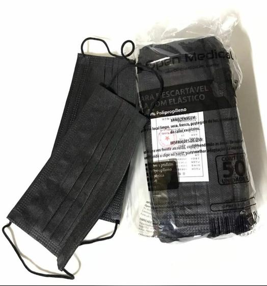Máscara Descartável Tripla Elástico - PC C/ 50 Un Preta é boa?