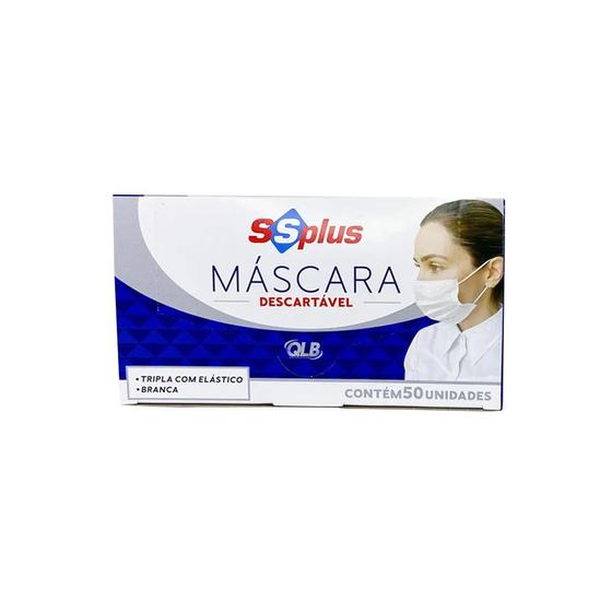 Imagem de Máscara Descartável Tripla SSplus 100 Un  Qualybless