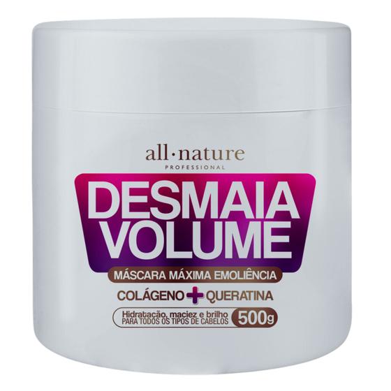 Imagem de Mascara Desmaia Volume Colágeno + Queratina 500g - All Nature