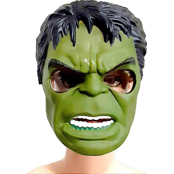 Imagem de Máscara do Hulk infantil Mascara Plástico Herói Vingadores HULK