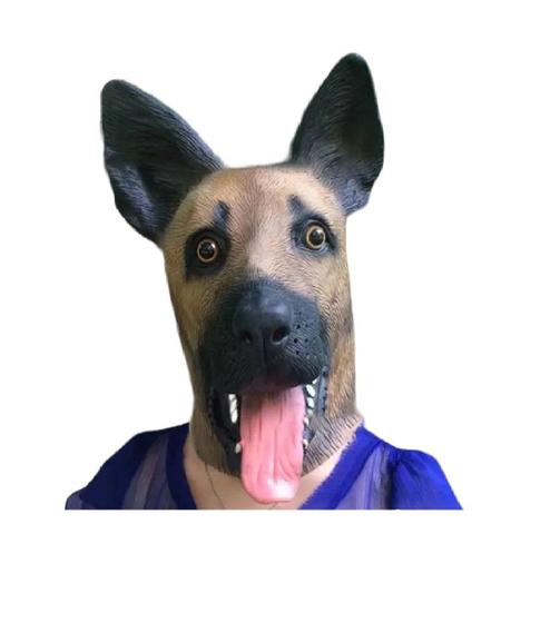 Imagem de Mascara dog cachorro poodle halloween terror latex
