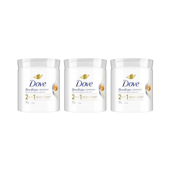 Imagem de Mascara Dove 2em1 Reconstruçao 500g - Kit C/ 3un