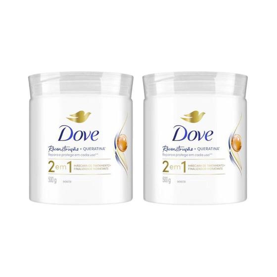 Imagem de Mascara Dove 2Em1 Reconstruçao 500G - Kit Com 2Un