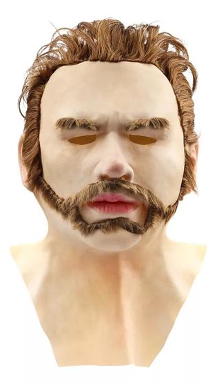 Imagem de Máscara em Latex de Homem Jovem com Barba e Cabelo