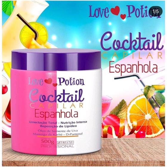 Imagem de Máscara espanhola cocktail capilar 500g love potion