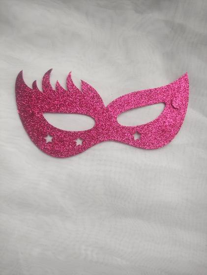 Imagem de Mascara Estrela Glitter 120 Unidades com elástico perfeito acabamento