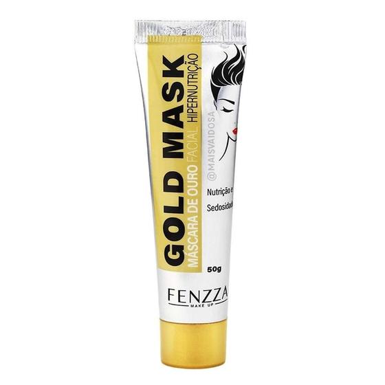 Máscara Facial de Ouro Gold Mask Fenzza 50g Máscara Facial Magazine