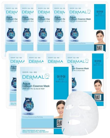 Imagem de Máscara Facial DERMAL Aqua Collagen Essence - 10 Unidades