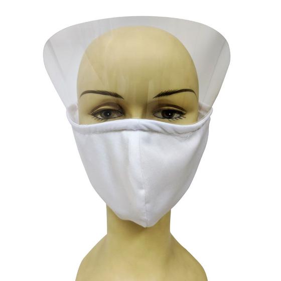 Imagem de Mascara Facial Face Shield Respingos Protetor Viseira Escudo Epi Ajustavel