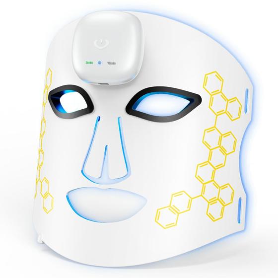 Imagem de Máscara facial LED Red Light Therapy 850 nm recarregável sem fio