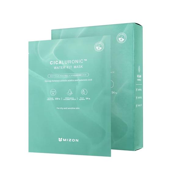 Imagem de Máscara Facial MIZON Cicaluronic Water Fit - Ácido Hialurônico e Cica x10