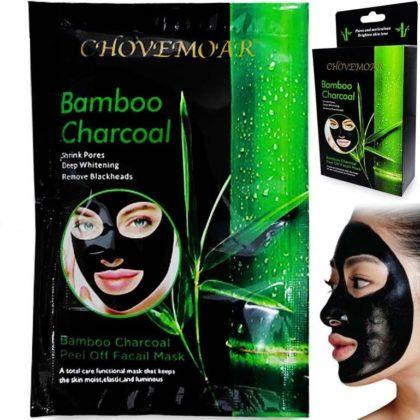 Imagem de Mascara Facial Para Skin Care Carvão e Bamboo Controle dos Poros