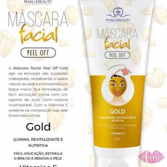 Imagem de Máscara Facial Peel Off - Gold - Phallebeauty - phállebeauty