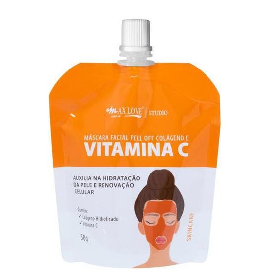 Imagem de Máscara facial vitamina c e colágeno 50g - Max Love