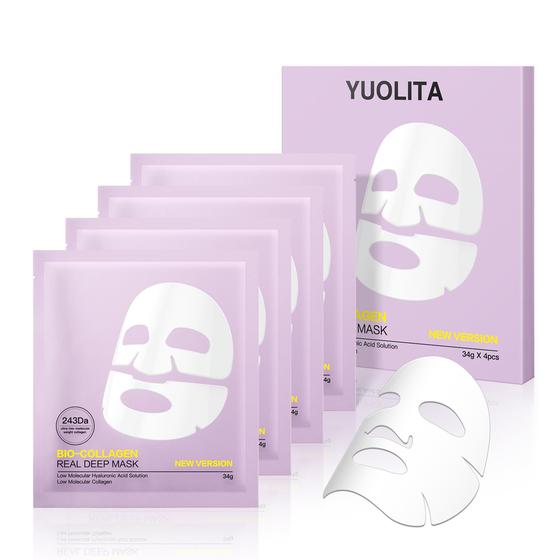 Imagem de Máscara facial YUOLITA Deep Collagen Jelly Gel para Glass Glow Skin