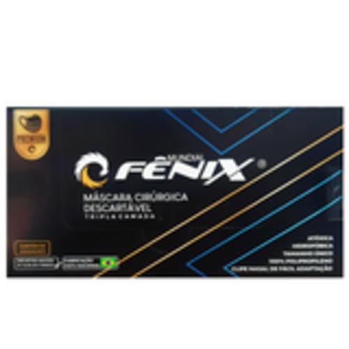 Imagem de Mascara fenix adulto preta cirurgica c/50 unidades