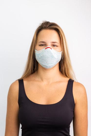 Imagem de Máscara Fiber Knit AIR Tamanho M  Com 30 Filtros de Proteção e Suporte
