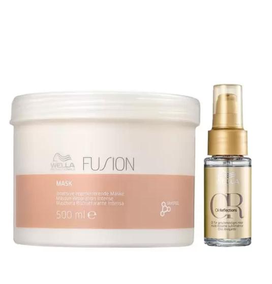 Imagem de Máscara Fusion 500ml + Oil Reflections 30ml - WELLA