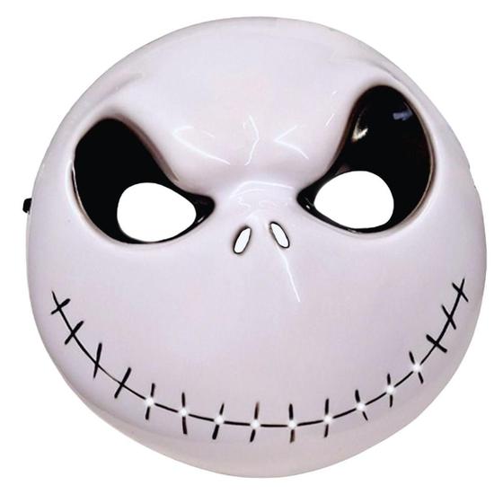 Imagem de Máscara Halloween Jack Skellington Estranho Mundo de Jack pra Fantasia Cosplay Dia das Bruxas