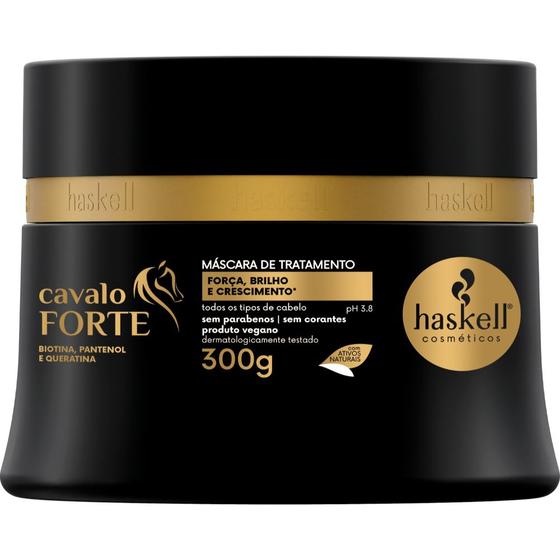 Imagem de Mascara Haskell Cavalo Forte Força Brilho e Crescimento 300 ML