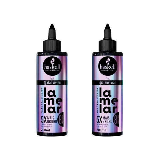 Imagem de Mascara Haskell Liquida Lamelar 200ml - Kit C/ 2un