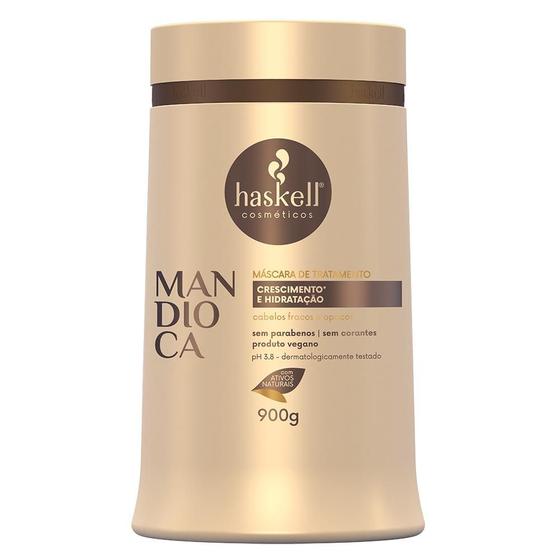 Imagem de Máscara Haskell Mandioca P/ Cabelos Opacos e Ressecados 900g