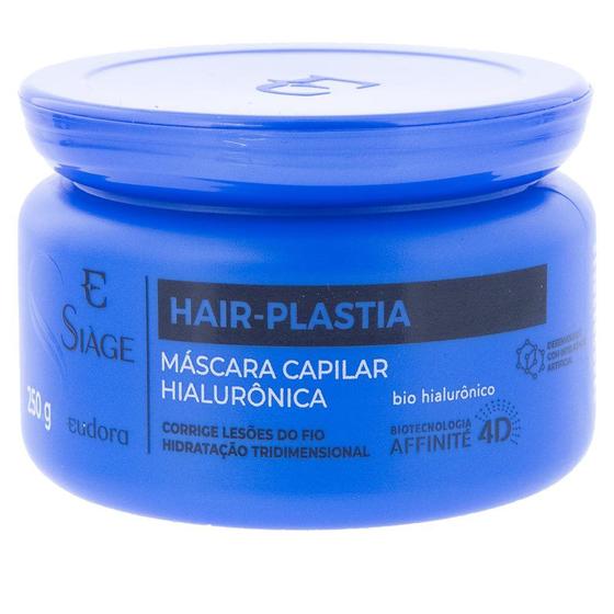 Máscara Hialurônica Eudora Siàge HairPlastia 250ml Máscara Capilar