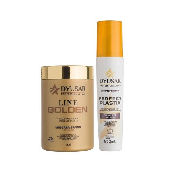 Imagem de Máscara Hidratação Line Golden 1Kg + Fluído Pré Escova