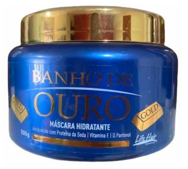 Imagem de Máscara Hidratante Banho de Ouro Life Hair 500g