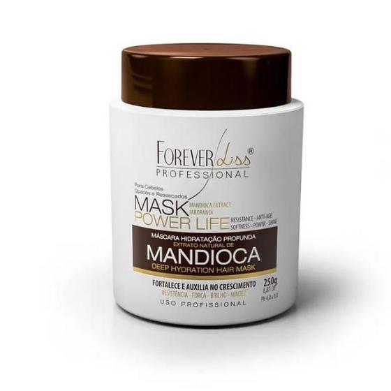 Máscara Hidratante De Mandioca Power Life Forever Liss 250G Menor preço em Máscara Hidratante De Mandioca Power Life Forever Liss 250G