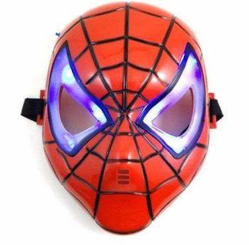 Máscara homem aranha c/ luz Menor preço em Máscara homem aranha c/ luz