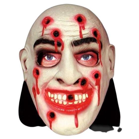 Imagem de Máscara Homem Tiro Fuzilado - Terror Halloween Festa Susto