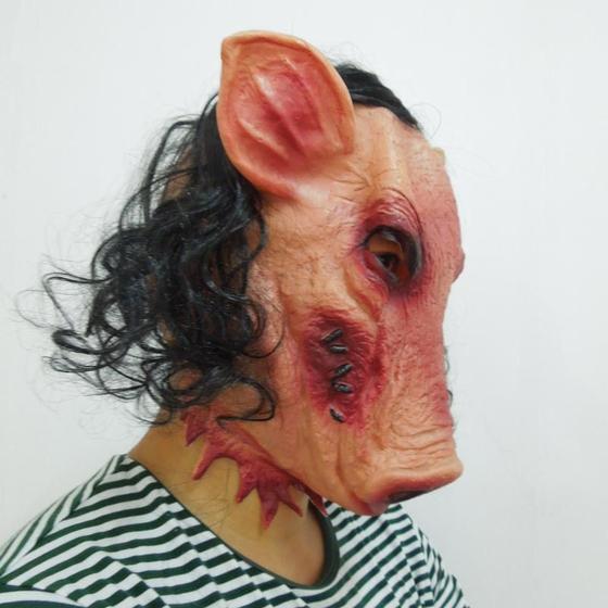 Imagem de Máscara Horrível Máscara De Porco Máscara Facial, Máscara de Látex fantasia mascarada