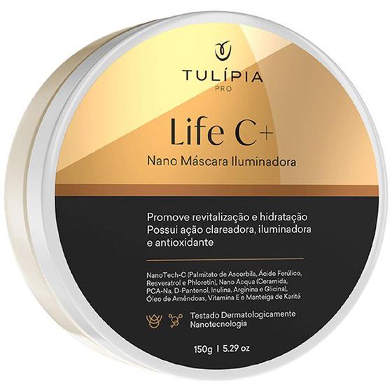 Imagem de  Máscara Iluminadora LIFE C+ Tulípia, Antioxidante Hidratação Nutrição Luminosidade Firmador 150G