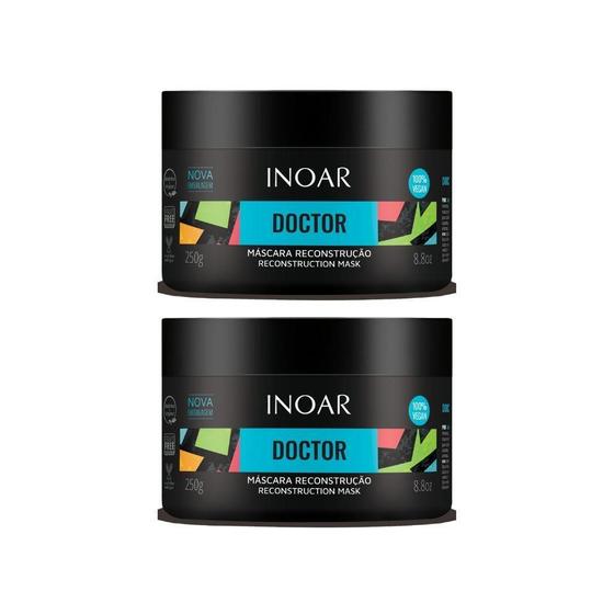 Imagem de Mascara Inoar Doctor Reconstruçao 250G - Kit Com 2Un