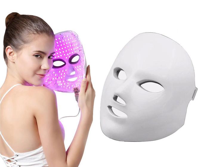 Imagem de Máscara Led 7 Cores Tratamento Facial Fototerapia