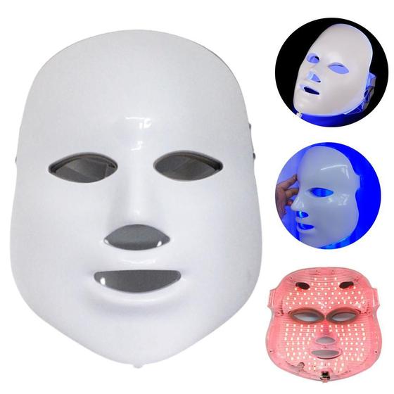 Imagem de Mascara Led Estética Facial 7 Cores Tratamento De Pele Skin