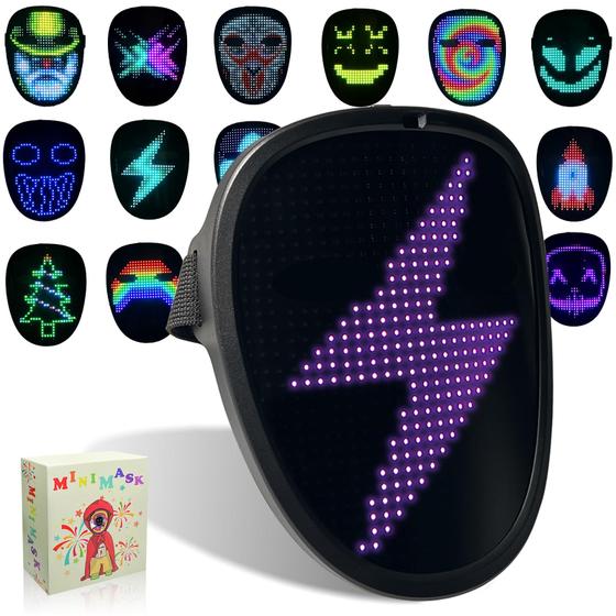 Imagem de Máscara LED MOYACA Kids com Sensor de Gestos - Ideal para o Halloween