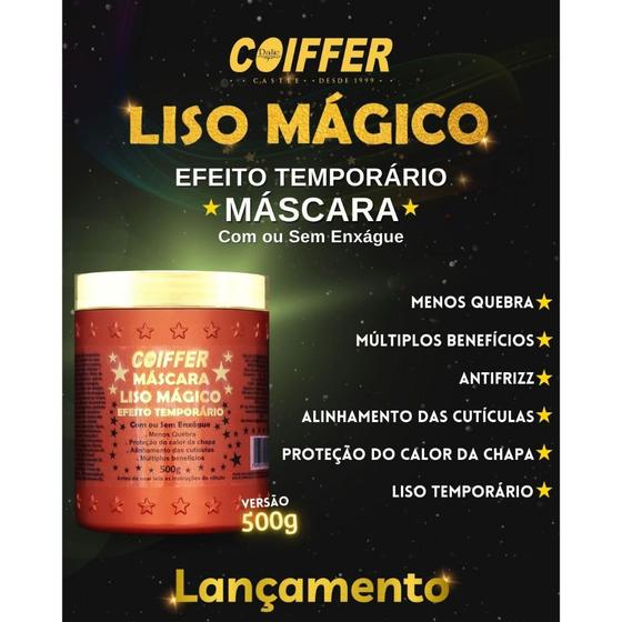 Imagem de Mascara liso magico temporario coiffer 500g