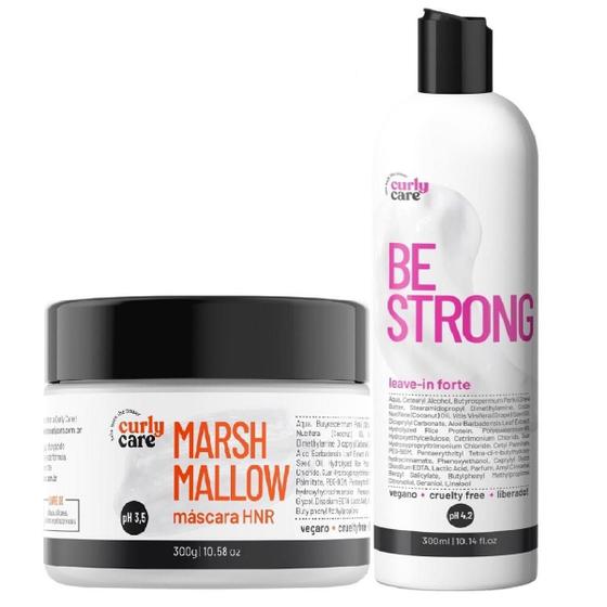 Imagem de Máscara Marshmallow Curly Care E Leave-In Forte Be Strong