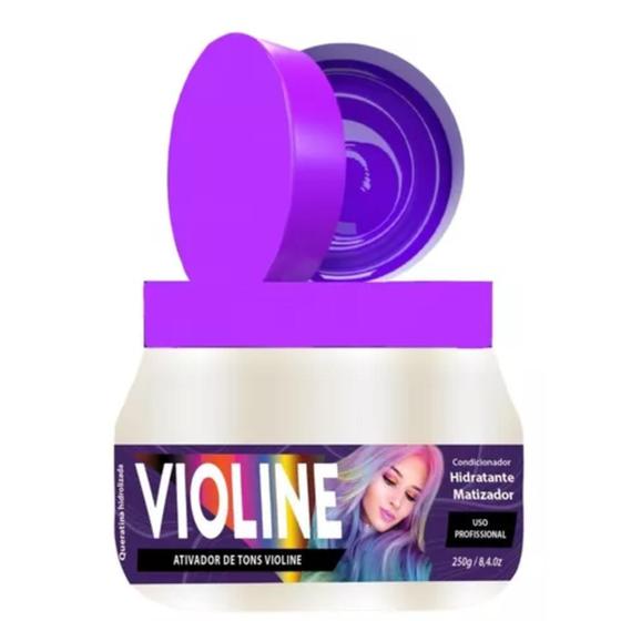 Imagem de Mascara Matizadora 250g Violine Cabelos Roxo Juzy Cosméticos