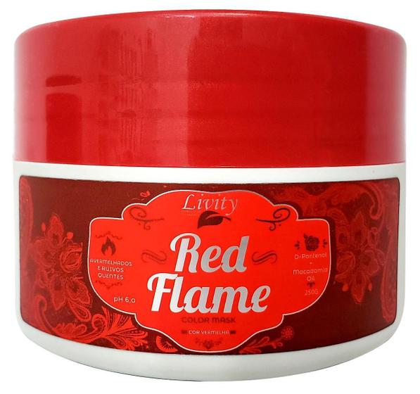 Imagem de Máscara Matizadora Color Mask Red Flame Livity  250 G