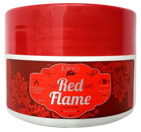 Imagem de Máscara Matizadora Color Mask Red Flame Livity  250 G