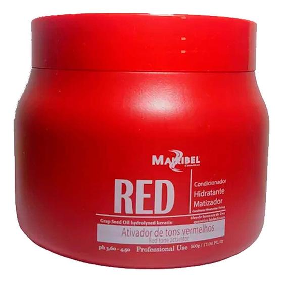 Imagem de Máscara Matizadora e Hidratante RED 500g - Mairibel