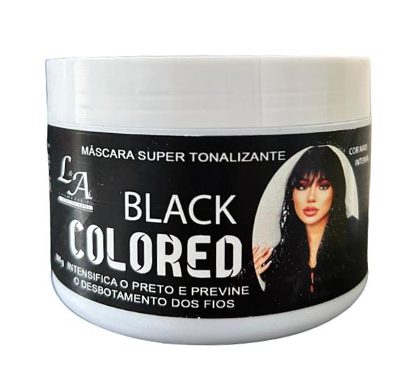 Imagem de Máscara Matizadora  Preta 300g Colored Super Tonalizante L&A Black