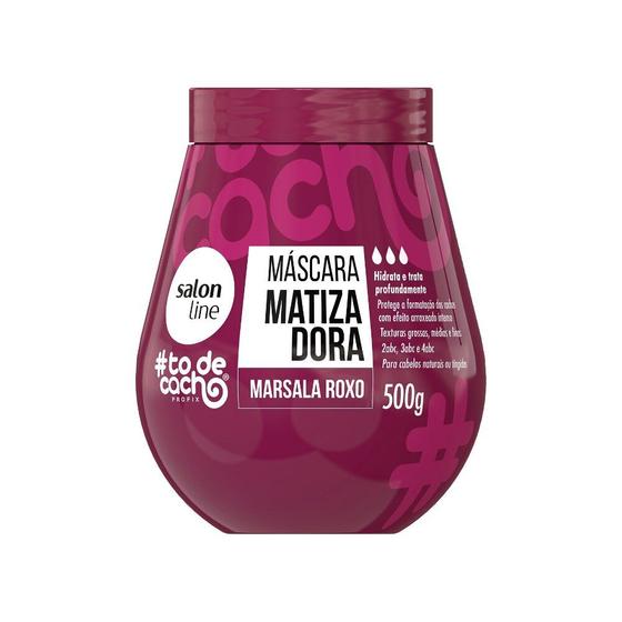 Imagem de Máscara Matizadora todecacho Marsala Roxo Salon Line