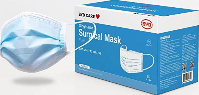 Mascara Medical Descartável Tripla Clip Nasal 50 Un BYD Menor preço em Mascara Medical Descartável Tripla Clip Nasal 50 Un BYD