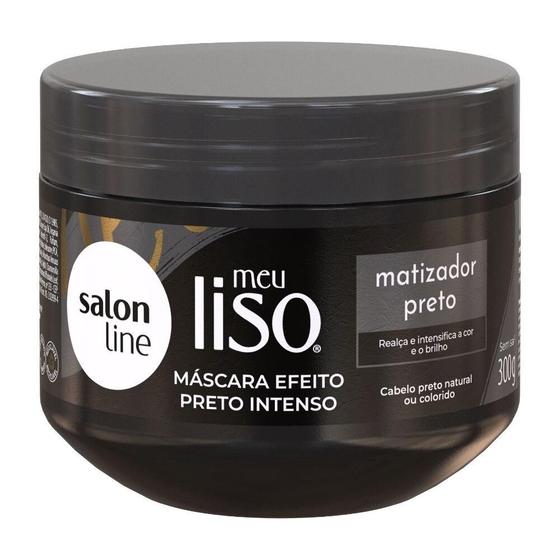 Imagem de Máscara Meu Liso Matizador Preto Salon Line 300g