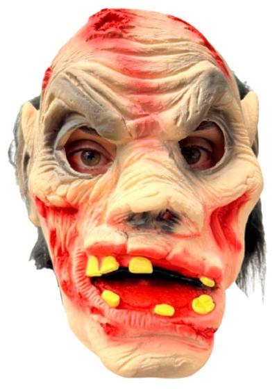Imagem de Máscara Monstro Zumbi com Cabelo - Látex