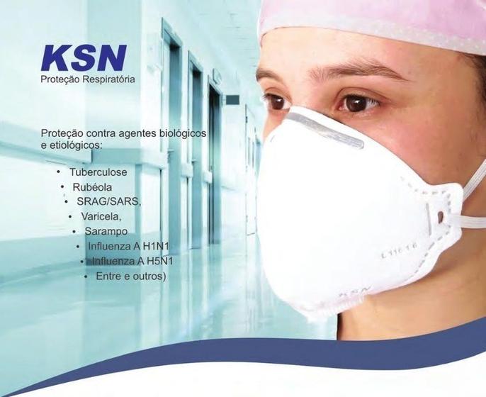 Imagem de MASCARA N95 KSN - Pacote c/ 20 und registro Anvisa e selo Inmetro